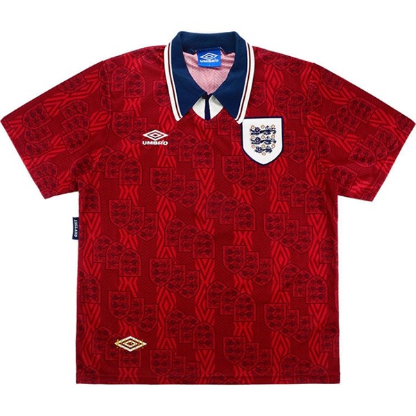 Auswärtstrikot Thailand England Retro 1994 Rote Günstige Fußballtrikots